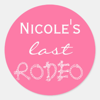 Bachelorettenkleber Runder Aufkleber