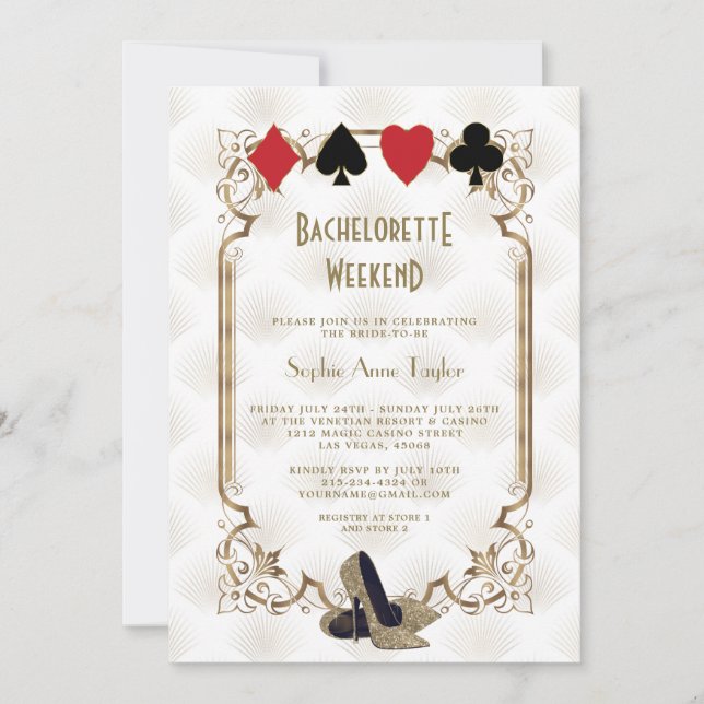 Bacheloretto Casino Lugano Einladung (Vorderseite)