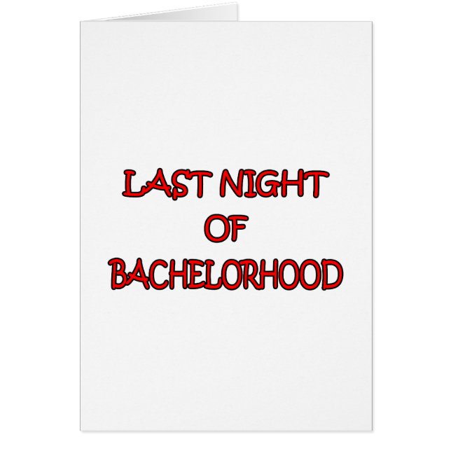 Bachelorhood (Vorne)