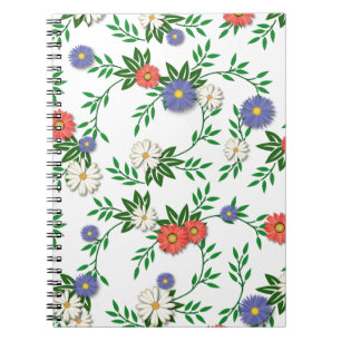 Bachelors Buttons Gartenjournale Notizblock