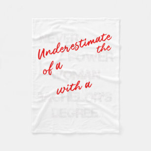 Bachelors Degree Abschluss Fleecedecke