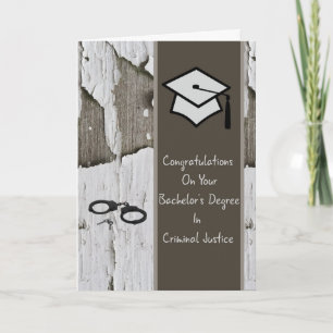 Bachelor's Degree in Criminal Justice Card Karte