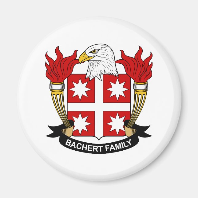 Bachert Familienwappen Magnet (Vorne)