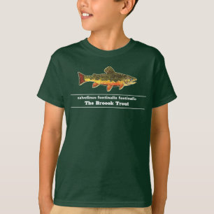 Bachforelle Fliege lateinischer Name Ichthyologie T-Shirt