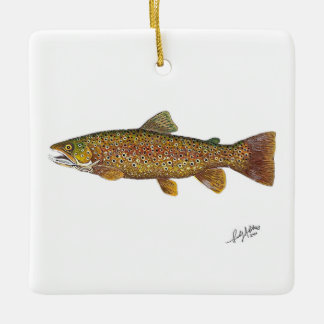 Bachforelle Keramikornament