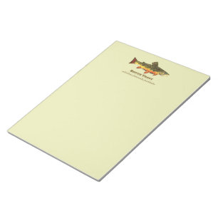 Bachforelle, Latein Notizblock