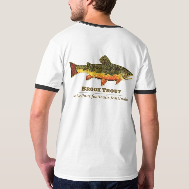 Bachforelle, Latein T-Shirt (Rückseite)