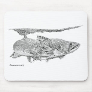 Bachforelle Mousepad