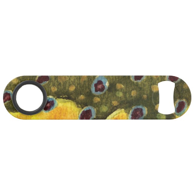 Bachforelle Speedflaschenöffner (Vorderseite (Horizontal))
