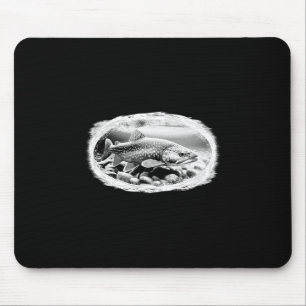 Bachforelle Trockenfliegen Angel Liebhaber Fly Bin Mousepad