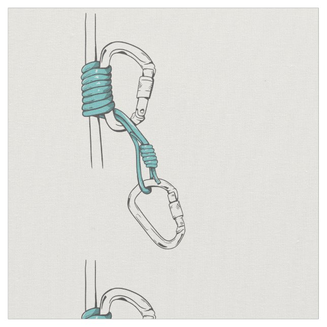 Bachmann Knot Climbing Prusik Hitch Stoff (Nahaufnahme)