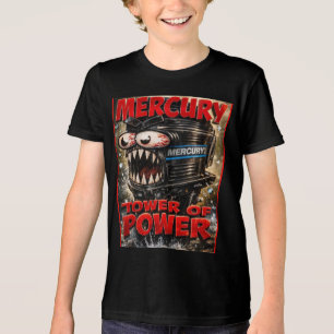 Bachratte CreekRat Co. Merkur-Turm der Macht Tri-Blend Shirt