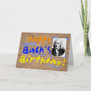 Bachs Geburtstag Karte