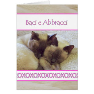 Baci e Abbracci, Hugs and Kisses in italienischer