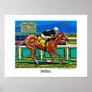 "Bacio und das große Kentucky-Speed-Duell"-Poster Poster