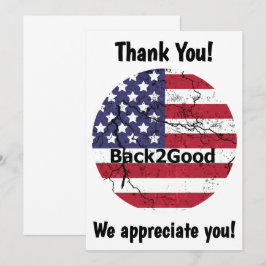 Back2Good Flat 12x18 Danke Karte