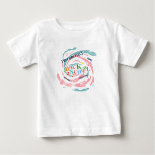 Back 2 School First Day fühlt sich Bücher Hausaufg Baby T-shirt