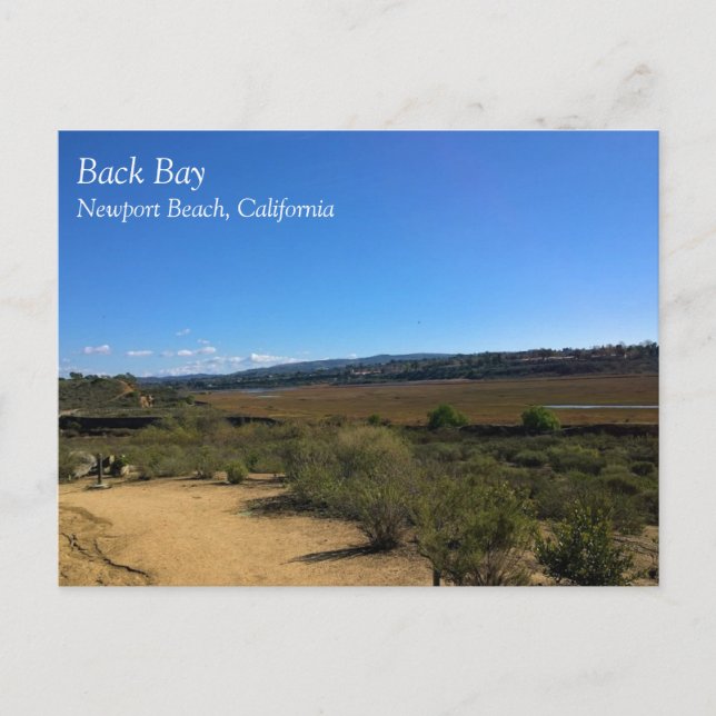 Back Bay, Newport Beach, Kalifornien Postkarte (Vorderseite)