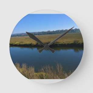 Back Bay, Newport Beach, Kalifornien Runde Wanduhr