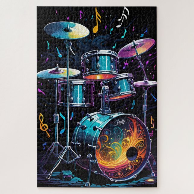 Back Beat Drum Set Puzzle (Vertikal)