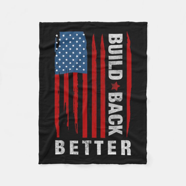 Back Biden Kamala Harris 2020 Gif Fleecedecke (Vorderseite)