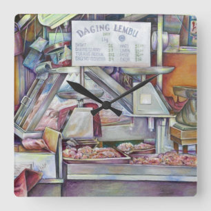 Back in Ten Minutes, Forgot my Wife's Birthday Quadratische Wanduhr