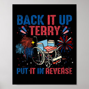 Back It Up Terry In den Rückwärtsgang Firework Fla Poster
