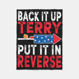 Back It up Terry setzen es in Umkehrung 4. Juli Pa Fleecedecke