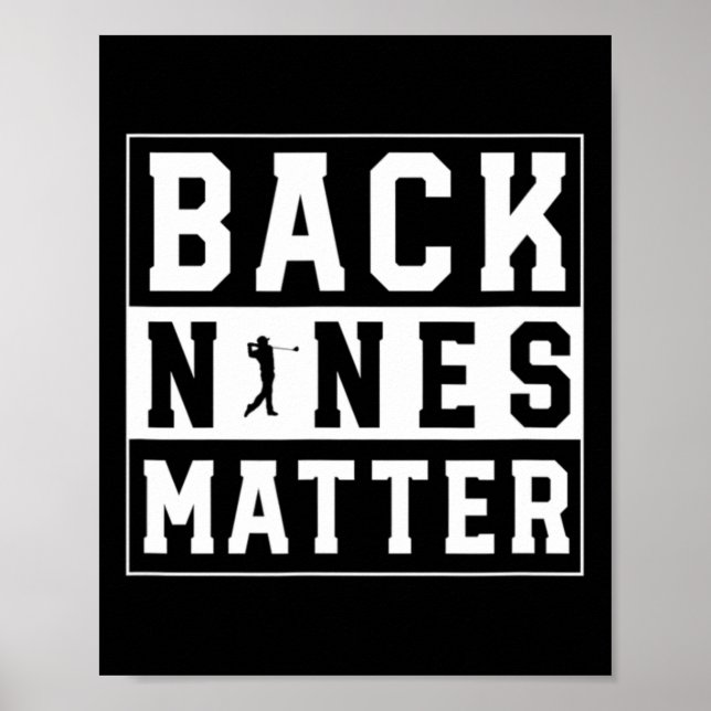 Back Nines Problem Lustiger Golf  Poster (Vorne)