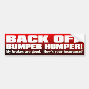 Back Off Bumper Humper - Autoaufkleber