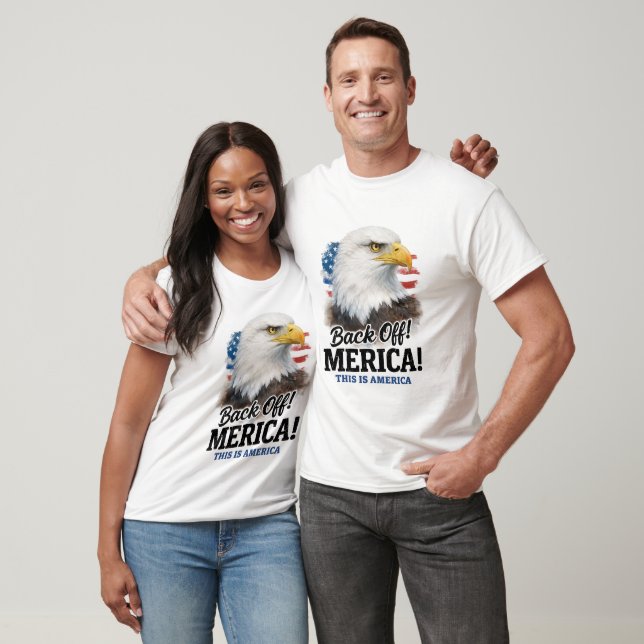 Back Off Merica Patriotic Eagle T-Shirt (Unisex)