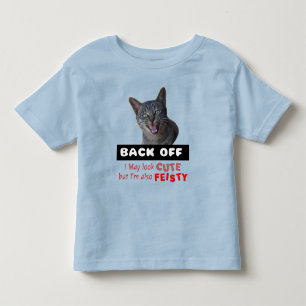 BACK OFF Niedliche Katze - Niedlich, aber lebhaft Kleinkind T-shirt