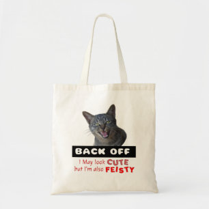 BACK OFF Niedliche Katze - Niedlich, aber lebhaft Tragetasche