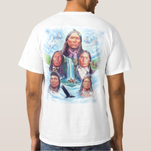 Back Print Indians Chiefs Mens T-Shirt