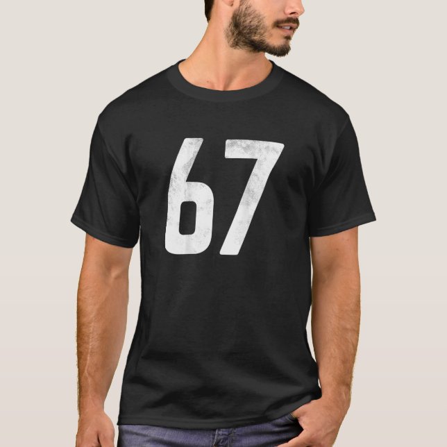 Back Print Sports Block Nr. 67 für Fußball Bas T-Shirt (Vorderseite)