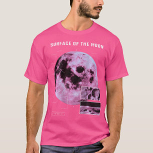 Back Print Universe Festival Auf Vaporwave Mond T-Shirt