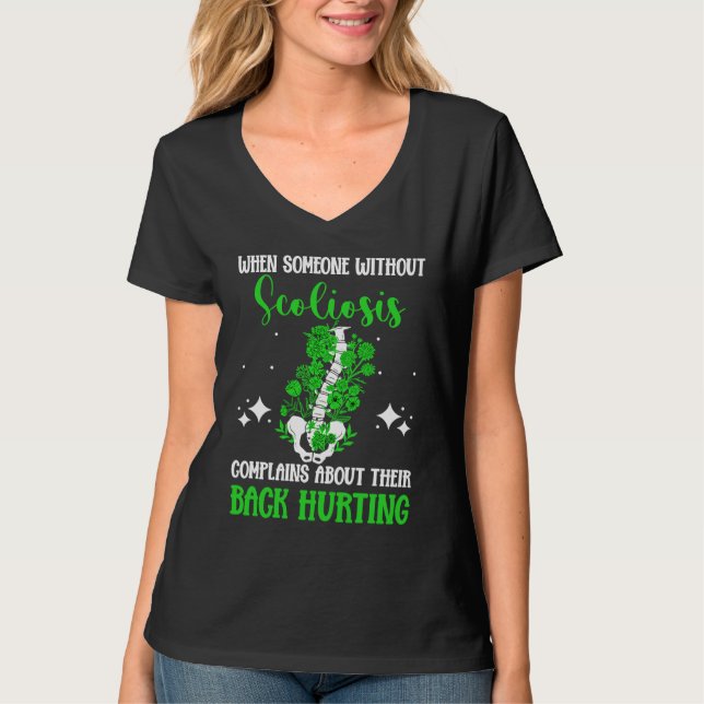 Back Surgery Recovery Scoliosis Awareness T-Shirt (Vorderseite)