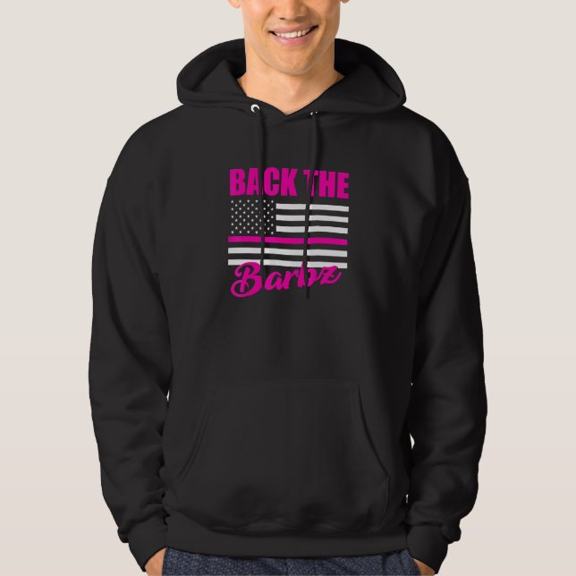 Back The Barbz Flag Liebe Barbs Loyal Fan American Hoodie (Vorderseite)