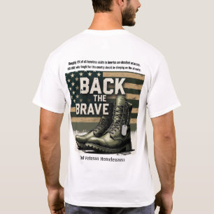 Back the Brave – Obdachlosigkeit bei Veteranen T-Shirt