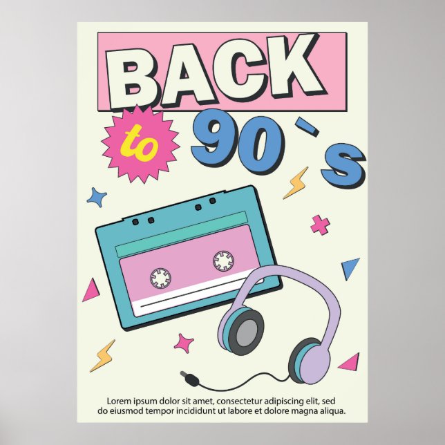 Back to 90 poster (Vorne)