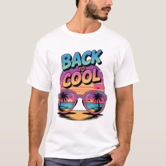 Back to Cool Retro Sunset Design – 80’s Inspired T-Shirt