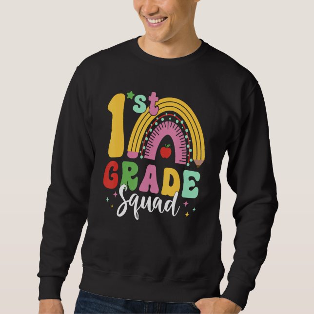 Back To School 1st Grade Squad Team Girls Boys Tea Sweatshirt (Vorderseite)