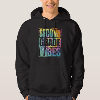 Back To School 2nd Grade Vibes Second Grade Teache Hoodie