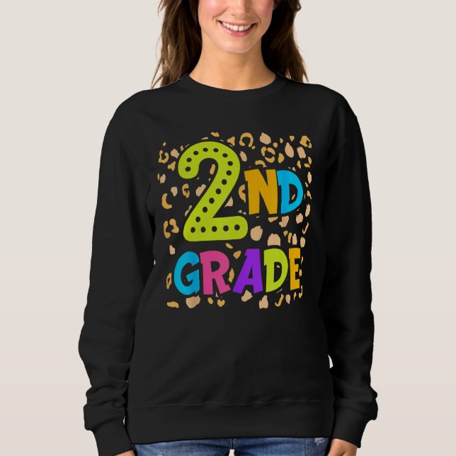 Back To School 2nd Second Grade Teacher Student Ki Sweatshirt (Vorderseite)