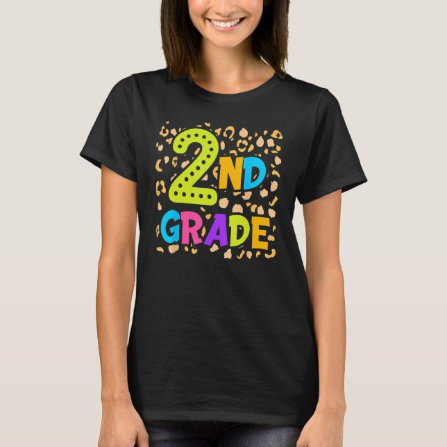 Back To School 2nd Second Grade Teacher Student Ki T-Shirt (Vorderseite)
