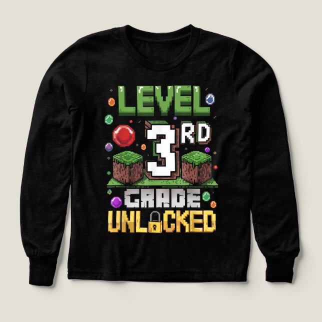 Back to School 3rd Grade Boys Gamer  (Design Vorderseite)