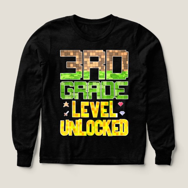 Back to School 3rd Grade Boys Gamer  (Design Vorderseite)