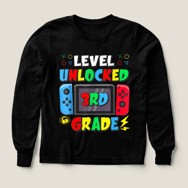 Back to School 3rd Grade Boys Gamer  (Design Vorderseite)