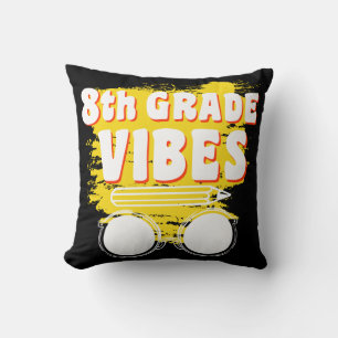 Back To School 8th Grad Vibes Shirt First Day Kid Kissen
