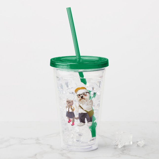Back to School Acryltrinkbecher (Vorderseite Ice)